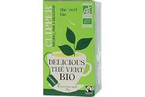 CLIPPER NATURAL, FAIR & DELICIOUS CLIPPER - Thé Vert Bio - 20 sachets de Thé Bio - 1 paquet