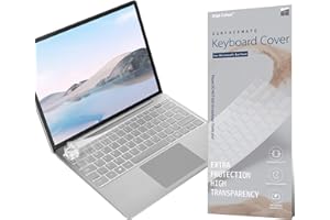 Digi-Tatoo Tastaturschutz kompatibel mit Mircrosoft Surface Laptop Go 3/ Laptop Go 2 / Laptop Go - Tastaturabdeckung, Tastatur staubschutz, Klare Tastatur Hautschutzr (EU/DE Layout)