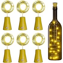 Luci Solari Per Bottiglie Di Vino - 4 Pezzi Con 20 LED, Impermeabili, Per Decorazioni Esterne E Natale - Foto 8