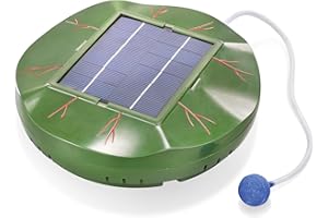 ‎ESOTEC Esotec Solar Teichbelüfter Floating Air, schwimmende Seerose, 120l/h Sauerstoffpumpe für Teich, Teichpumpe, Luftpumpe Gartenteich, Teichzubehör, Belüftungspumpe, Solarpumpe, 101875