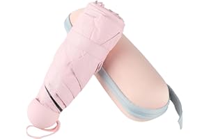 BAODINI - Mini Travel Umbrella for Handbag with Case - Small, Lightweight Compact Umbrella with UV Protection - For Women, Girls and Children, La petite taille