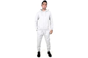 NOROZE Contraste de cuerda forro polar Gimnasio Conjunto del Chándales Pantalón jogging Capucha Sudaderas para hombre Talla S M L XL XXL