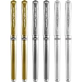 uni-ball Signo Pen Geniş Metalik Jel M&uuml;rekkep Rollerball - Metal 1 mm U&ccedil; Ucu 0,65 mm Kau&ccedil;uk Saplı &Ccedil;izgi Genişliği - UM-153 - 