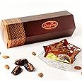 Occasions Delicious Dates Stuffed with Roasted Almond 500 grams (40pcs) - Crunchy Delightful Taste - Healthy Snacks for Family - Perfect Home Office Gift Idea
