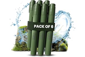 Joypur Paille Filtrante de Survie- Purificateur d'Eau pour Randonnée Camping Bushcraft - Filtre à Eau de Poche,Accessoires Survivalisme Equipement Kit.(verde*6)