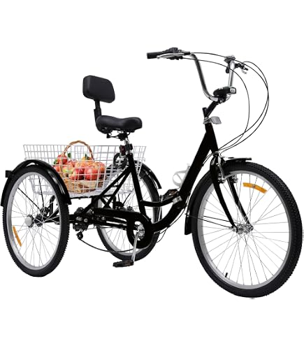 Tricycle Enfant 12 Pouces - Pour 2 à 5 Ans - Charge Max 25 Kg - Avec Panier Et Frein à Main - Orange - 3