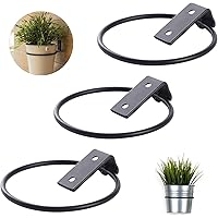 3 Stück Wandhalterung Blumentopfhalter Ring Pflanzer Rack,Klappring Blumentopfgestell, Metall Blumentopf Haken…