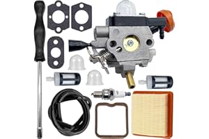 luolety Gaźnik do Stihl FS131 FS131R FS311 KM131 HT131 HT132 HT133 HT134 HT135, zamiennik 4180-120-0619 4180-120-0617 Zestaw do strojenia wykaszarek z 4188 0 141 Zestaw filtrów powietrza 0300