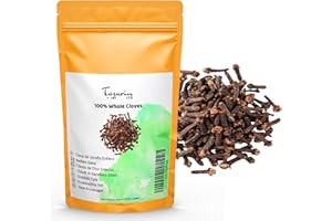 TAZARIN LTD 50g Clous de Girofle Entiers - Arôme & Goût Intense - Sachet avec Zip - 100% Naturel, Pur et Sans Additifs | Qualité Supérieure