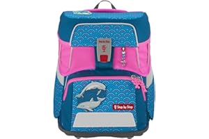 Step by Step LED Neon Pull-Over für Space; 2IN1 Plus, Cloud Schulranzen, Reflektorüberzug mit LED-Leuchteffekt für mehr Sichtbarkeit, pink