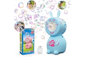 PANACARE Hare tvålbubbelmaskin, tvålbubbelleksak barn med såpbubbellösning 5000+ bubblor/min för bröllop/födelsedag/fest/påsk