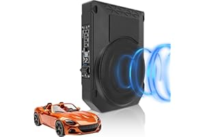 WODHMIEY - Altavoz de Graves Activo para vehículos, Caja de Graves Activa bajo Asiento de 10 Pulgadas, Ultrafina, 800 W, 2,5 ohmios, con Controlador para de Audio de vehículo