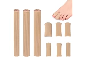 Kasure 9 Protections en Silicone Découpables pour orteils et Doigts Manchons en Gel Doux pour Soulager Cors, Ampoules et Callosités (3 Tailles)