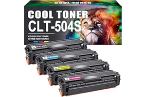 Cool Toner CLT-P504C P504C Compatible for Samsung C1810W Toner Cartridges CLT-P504S Xpress C1860FW CLP-415NW CLP-415N CLX-4195N CLX-4195FN CLX-4195FW (CLT-K504S CLT-C504S CLT-M504S CLT-Y504S, 4-Pack)