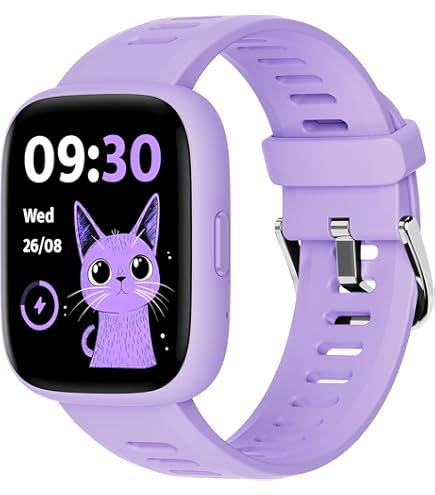 BIGGERFIVE Fitnesshorloge, stappenteller, hartslag, 5 ATM waterdicht, slaapmonitor, wekker, calorieënteller, puzzelspellen, 1,5 inch smartwatch, voor jongens en meisjes van 3 tot 14 jaar BIGGERFIVE Fitnesshorloge, stappenteller, hartslag, 5 ATM waterdicht, slaapmonitor, wekker, calorieënteller, puzzelspellen, 1,5 inch smartwatch, voor jongens en meisjes van 3 tot 14 jaar