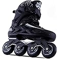APENCHREN Inline Roller Skates for Adults/Fashion Single Row Skates, With Protective Gear - for Roller Club and Outdoor Sports(Unisex),37