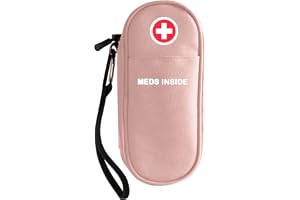 Klyrith EpiPen Isolerad Resväska, Bärbar, Bärbart Medicinskt Bärfodral, Nödfall För 2 EpiPens, Astma Inhaler, Anti-Histamin, Auvi-Q, Allergi Medicin