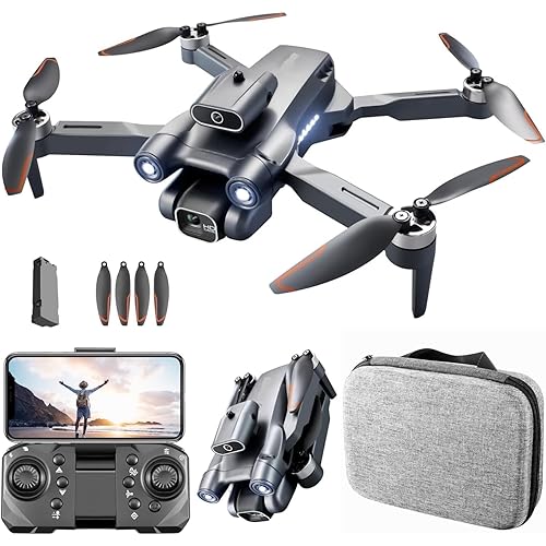 Ramus Foldable-Drone-With-Camera-For-Adults-4k-1080P-HD-Drones-Toys-GPS-Auto-Return-One-Touch-Take-off-and-Landing (Drone - F6)