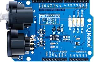 CQRobot DMX Shield MAX485-Chipsatz Kompatibel mit Arduino Board (RDM-fähig), Gerät in DMX512-Netzwerk, LED/Musik-Remote-Geräteverwaltung fähig, erweiterter DMX-Master.