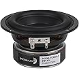 Dayton Audio TCP115-4 4" Treated Paper Cone Midbass Wired Woofer 4 Ohm (Black)
