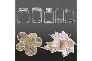 Signets Transparents Pour Fleurs Séchées, Kaluofan 20pcs Signets de Fleurs Séchées Transparentes, Autocollant Herbier, Signet de Page de Belle Fleur Transparente Bricolage Fait à La Main