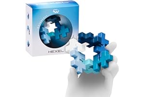 Plus Plus HEXEL Fidget Toy - Fidget Toys for Kids, Ideal Sensory Toys for Autism, Anxiety and Stress, Quiet Travel Toys - Great Gift for Boys and Girls - Waterfall