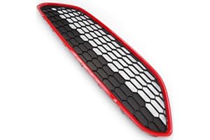 UNDERGROUND PARTS LIMITED Underground Parts F-FS-66B Black Edition Zetec S Honeycomb Front Bumper Upper Main Grille Red