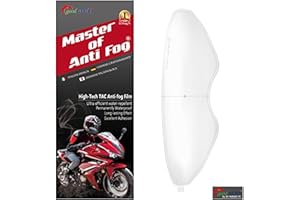XII WANG YE Universal Motorcycle Full Face Helmet Shield Anti Fog Film,Clear Visor Lens Insert Fog Resistant Waterproof Sticker 33x11 cm