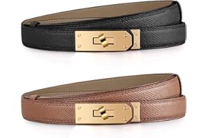 Tonsunul Gürtel Damen, Ledergürtel Damen, Metall-Drehverschluss, 55-98cm Einstellbar, Belt Women Verschiedene Optionen, Geeignet Für Jeans, Kleider, Tägliche Kleidung, Geschenke Für Frauen