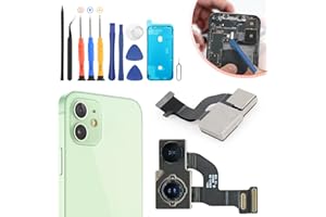 RongZy Fotocamera Posteriore di Ricambio per iPhone 12 Sostituzione Fotocamera Posteriore Cavo Flessibile Parti di Riparazione con Strumenti