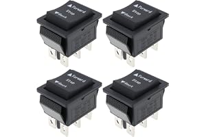 SG Store 4st Framåt Bakåt-växlingsbrytare 31x25mm Kompatibel med Power Wheels F för 6V 12V 24V Elektriska Fordon