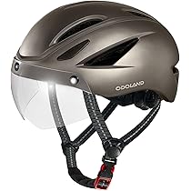 Odoland Casque De Vu00e9lo Pour Adulte Avec Lunettes De Soleil, Casque