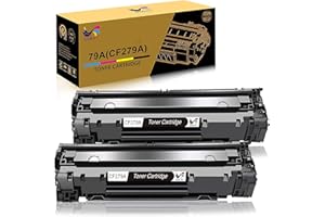 ONLYU Cartucho de Tóner HP CF279A 79A Compatible con HP Laserjet Pro M12 M12a M12w MFP M26A M26n Impresora 2 Paquete (2Negro)