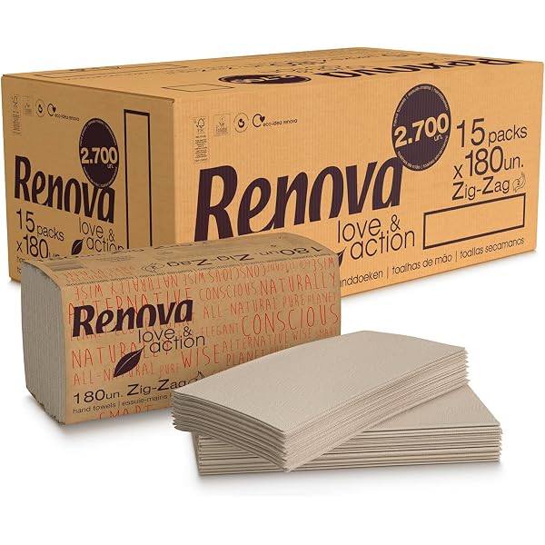 Renova Barservietten Zig-Zag – 12.500 Stück, Weiß, 14x14 Cm, 1-lagig, Für Gastronomie Und Events
