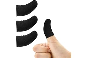 5RIDGE Gaming Finger Sleeves für Handy Gaming, Reibungslose Bedienung, Anti-Schweiß, Extrem Dünn, Kompatibel mit Handy Tablet Geräten (4 Stück)