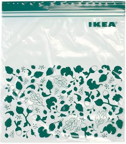 IKEA ISTAD Sacchetti Per Alimenti Richiudibili – Confezione Da 30, Plastica Per Congelatore, Senza BPA, Blu