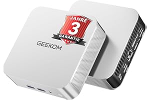 ‎GEEKOM GEEKOM A6 Mini PC, 3-Jahre-Support, mit AMD Ryzen 7 6800 | Metallgehäuse | 16GB DDR5 RAM 512GB SSD, Mini Desktop PC für Homeoffice & Kreativität, Micro PC Win 11 Pro, USB4, 4K Quad Display