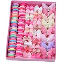 74-teiliges Haarband Set Mit Box – Elastische Haarspangen, Gummibänder & Spitzenbänder Für Mädchen & Teens