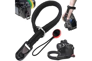Benaton Poignée de La Dragonne, Dragonne Pour Appareil Photo, Sangle de Poignet Réglable pour Appareil Photo, Caméra Grip Lanière de Poignet Pour, longueur totale 40cm