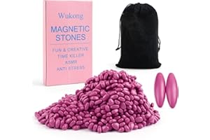 Wukong Hämatit Magnetsteine Beerenrot – 300 g (ca. 500 Stück) Anti-Stress-Magnete für Erwachsene, Kreatives Fidget-Spielzeug gegen Stress & ADHS, Geschenkidee zur Entspannung