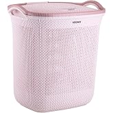 Amazon Brand - Solimo Honey comb Laundry Basket - (Small)-42 Litres-45.4 X 35.6 X 49.9 cm- Royal Light brown