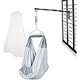 beetot New Born Baby Swing Cradle (Jhula) Set | Cradle with Mosquito Net, Spring, Triangle Hanger & Window Hanger | Weight Capacity up to 15kg | Age 0-18 Months (Melanchi)