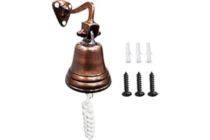 ‎ARSUK ARSUK Schiffsglocke 3 Zoll - Laut & Klar - Vintage Glocke zum Aufhängen für Tür, Garten, Boot, Spielhaus oder Bar - Maritime Deko