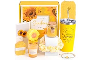 EUAKEE Regalo Aniversario Mujer, Ideas Regalo Mujer, Regalos Mujer para Cumpleaños, Navidad, Día de la Madre, San Valentin, Set de Regalo para Mejor Amiga,Regalo de Sol para Novia,Mujer,Esposa (Girasol)