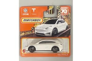 Matchbox Metal 2023 Matchbox Tesla Model Y White 89/100 (Short Card) HLC68