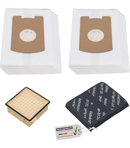 5 Sacchetti Per Aspirapolvere adatti per Folletto Vorwerk Tiger VT 260, 265, 270, 300 - VT260, VT265, VT270, VT300 | con microfibra speciale | 5 Pezzi | Adattabili - accessori - ricambio