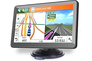 GENERIC 9 Inch Sat Nav, HD Touch Screen GPS Navigation for Cars Trucks with UK, Europe Maps, HGV Sat Nav Trucks, Lifetime Free Updates, Support Postcode Search, Speed Camera Alert, Voice Guidance, POI