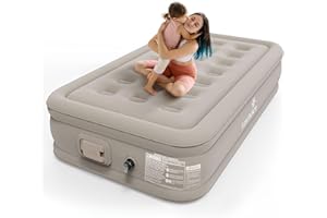 Luxchoice Materasso Gonfiabile 2 Persone Autogonfiabile con Pompa Portatile e Anti-Usura e Anti-Rumore in Tessuto di Alta Qualità per Campeggio o uso Domestico