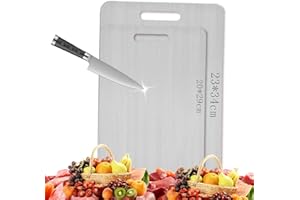 Xiujuers Tabla de Cortar de Titanio, Titanium Cutting Board, Tabla de Cortar Cocina Titanio, Tabla de Cortar de Doble Cara, Adecuado para Cortar Carne, Frutas y Verduras (2PCS)