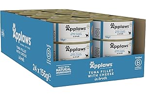 Applaws Karma dla Kotów, Filet Z Tuńczyka/Krewetka, 24 x 156g